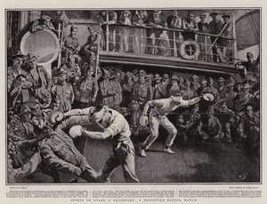 Sports on Board a Transport, a Blindfold Boxing Match by William Small